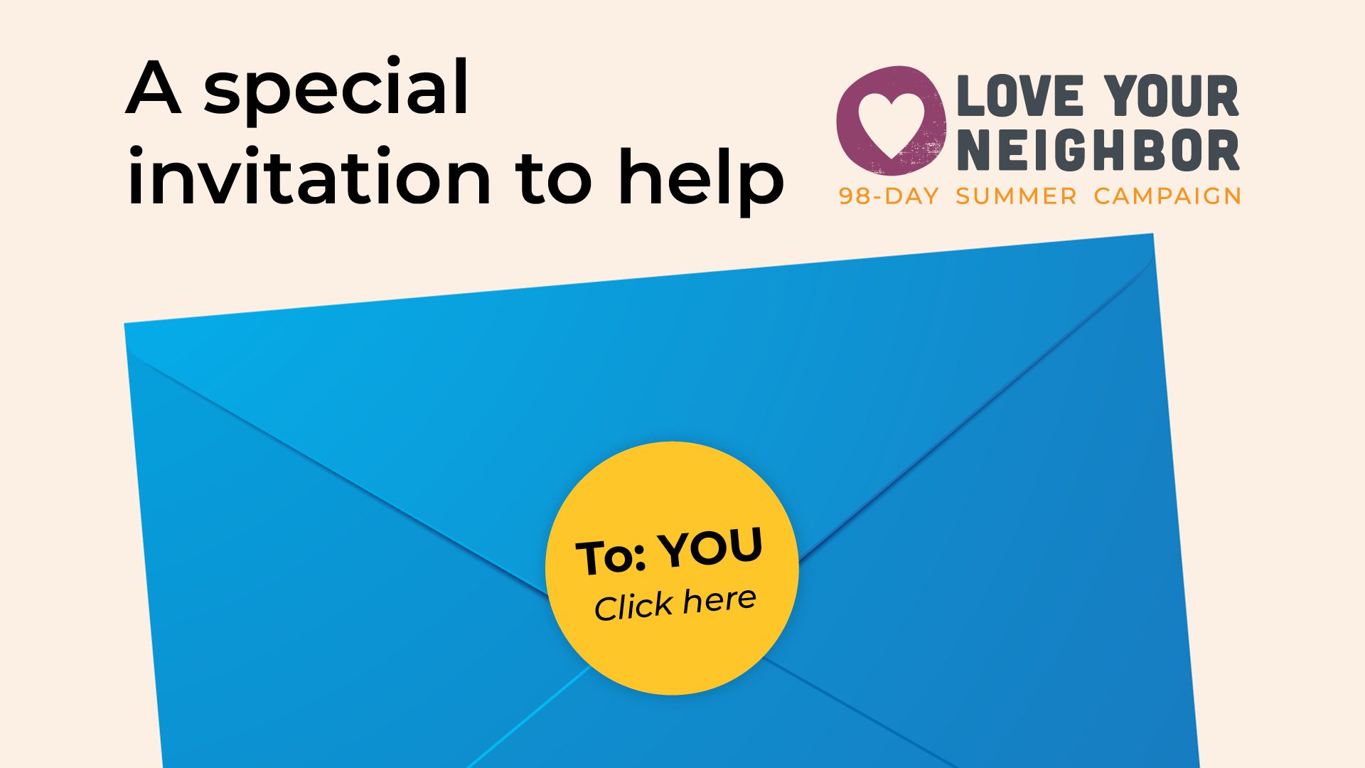 A special invitation to help